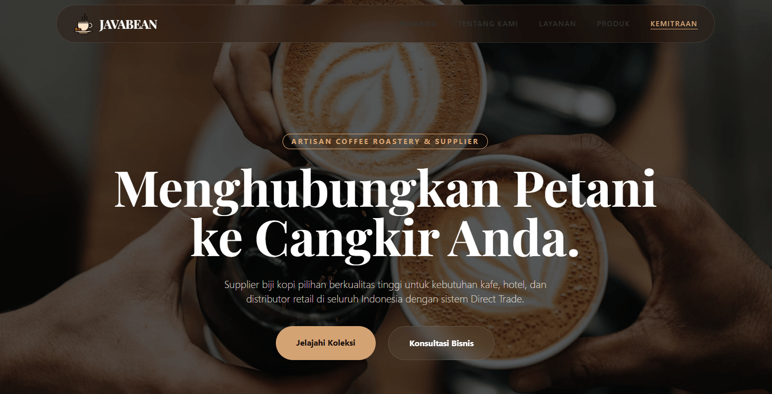 JavaBean - Supplier Kopi