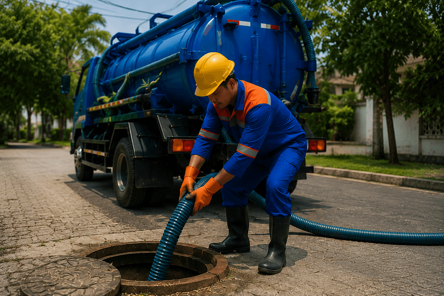 Dokumentasi pengerjaan sedot WC 1