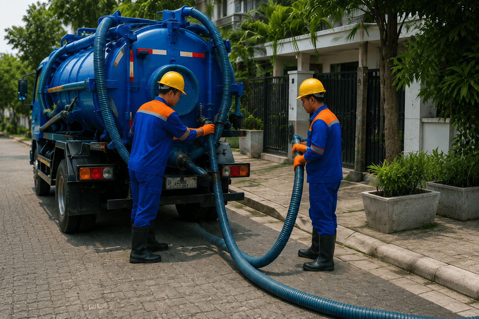 Dokumentasi pengerjaan sedot WC 2