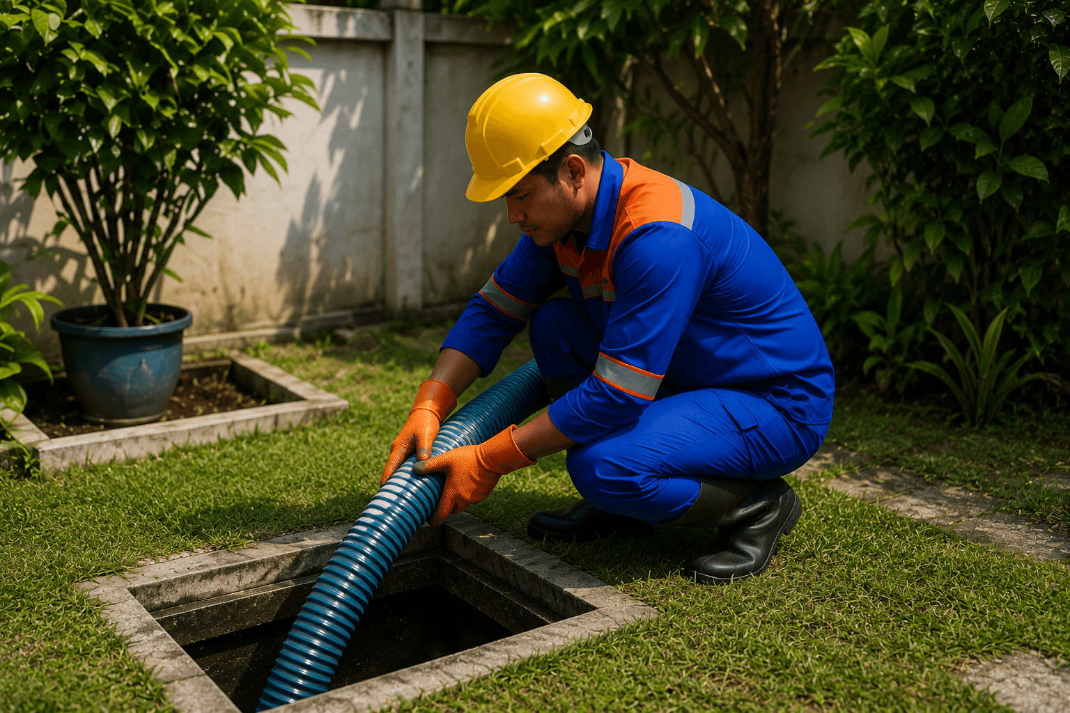 Dokumentasi pengerjaan sedot WC 3
